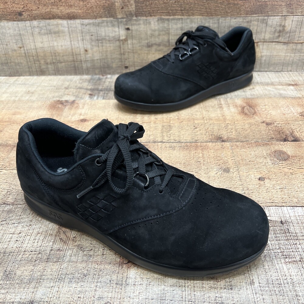 SAS Free Time Womens Black Suede Shoes Comfort Size 10.5 M